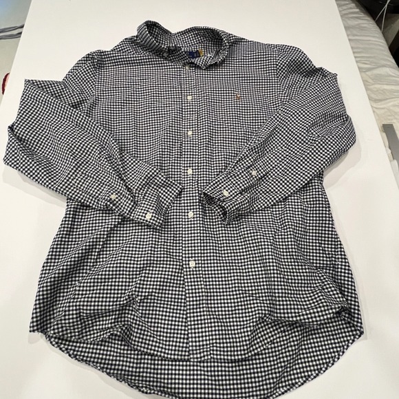 Polo Ralph Lauren Other - Polo Ralph Lauren Mens XL Classic Fit Black White Gingham Button Down Shirt